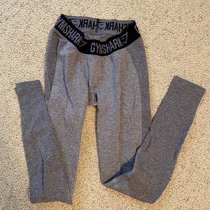 Gymshark Gray and Navy Blue Flex Leggings